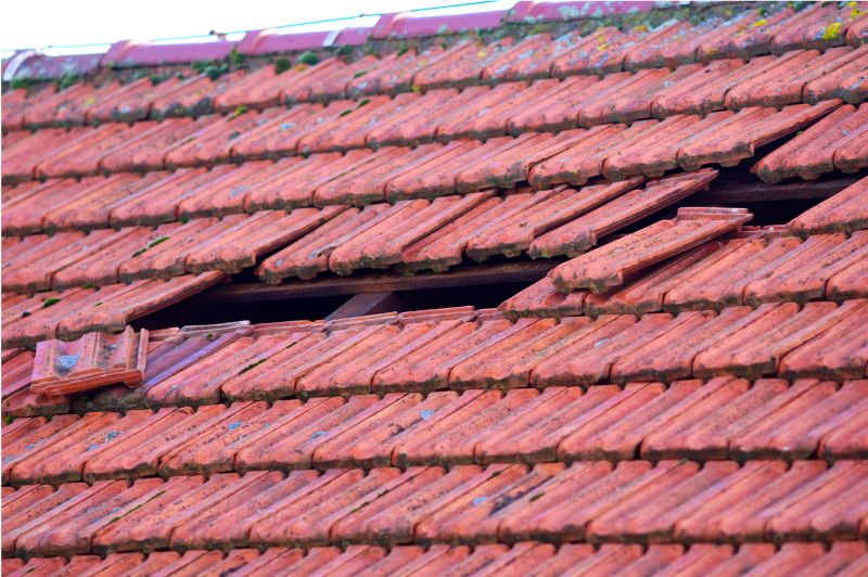Damaged Roofing Materials